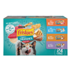 Paquete surtido de 24 unidades de alimento húmedo para gatos Friskies Tasty Treasures