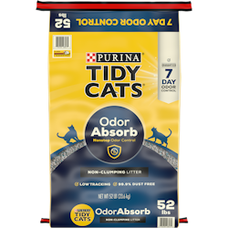 Tidy Cats Non-Clumping Odor Absorb Litter package front