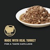 Made with real turkey for a taste cats love