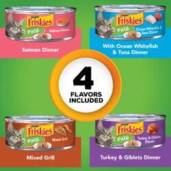 Friskies Pate Wet Cat Food Variety Pack 48 Count 
