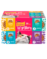 Paquete variado de 30 unidades de complemento de alimento para gatos Friskies Lil' Grillers