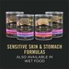 Las fórmulas Sensitive Skin And Stomach también están disponibles en alimentos húmedos