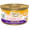 Purina Fancy Feast Delights With Cheddar Grilled Turkey & Cheddar Cheese Feast in Wet Cat Food Gravy Cat Food 
