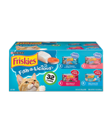 Paquete variado de 32 unidades de alimento húmedo para gatos Friskies delicia es-pez-cial