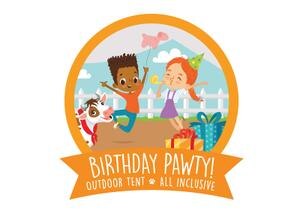 Purina Farms Birthday Pawties logo