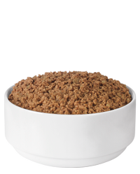 Plato de alimento húmedo para perros con sabor a pollo