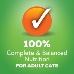 100% complete and balanced nutrition for cats