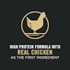 High protein formula with real chicken as the first ingredient