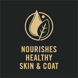 Nourishes healthy skin and coat