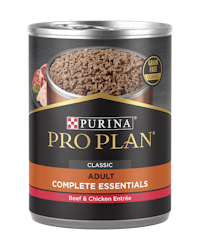 Alimento húmedo para perros Purina Pro Plan Complete Essentials sin cereales de carne de res y pollo