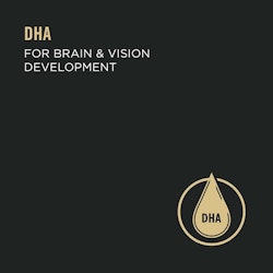 DHA for brain & vision development.