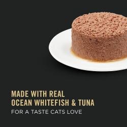 Made with real ocean whitefish & tuna for a taste cats love