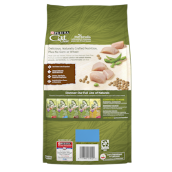 Cat Chow Natural Grain Free Dry Cat Food back