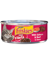 Friskies Prime Filets With Salmon & Beef in Sauce Wet Cat Food