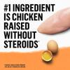 El ingrediente principal es carne de pollo libre de hormonas