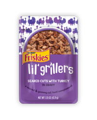 Friskies Lil Grillers with Turkey in Gravy Cat Food Topper
