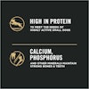 rico en proteínas, calcio, fósforo