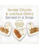 Wet cat food entrees in a convenient single serve