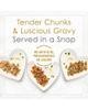 Wet cat food entrees in a convenient single serve