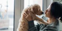 Woman and dog