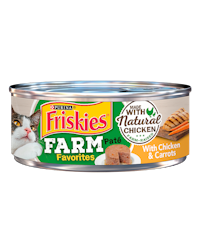 Friskies Farm Favorites Paté With Chicken & Carrots pack shot