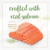 Crafted with real salmon. No artificial preservatives or colors.