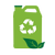 Nuestros bidones tienen plástico 100 % reciclado
