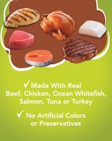 made with real meat and no artificial colors or preservatives