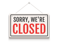 sorry were closed