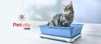Petivity litter monitor - cat in litter box