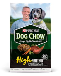 dog chow high protein dry lamb product image