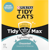 Arena liviana sin perfume para gatos Tidy Cats Max
