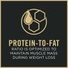 Purina Pro Plan Specialized Weight Management dog food label showing optimized protein to fat ratio to maintain muscle mass