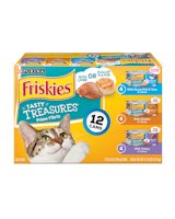 Friskies Tasty Treasures Wet Cat Food Variety Pack 12 Count 