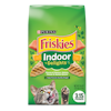 Friskies Indoor Delights With Flavors of Chicken, Salmon, Cheese & Garden Greens Dry Cat Food package