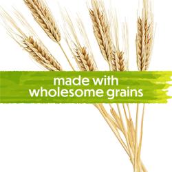 made with wholesome grains.