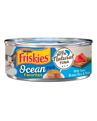 Friskies Ocean Favorites Tuna, Brown Rice & Peas Pate Wet Cat Food