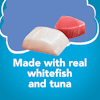 Made with real whitefish and tuna