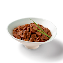 Sliced-beef-in-gravy-plated