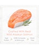 Crafted with real wild Alaskan salmon