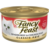 Fancy Feast Classic Paté Tender Beef & Chicken Feast Gourmet Wet Cat Food