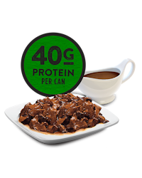 forty grams protein per can