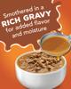 Smothered rich gravy for added flavor and moisture