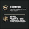 high in protein, natural prebiotic fiber