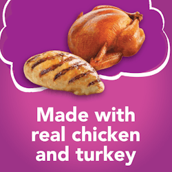 Made with real chicken and turkey