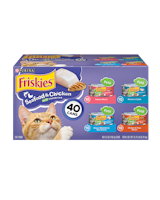 Friskies Seafood & Chicken Pate Favorites Wet Cat Food Variety Pack 40 Count