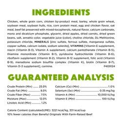 Beneful Healthy Weight Farm-Raised Chicken Natural Dry Dog Food ingredients