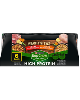 Dog Chow high protein hearty stews 6 count variety pack