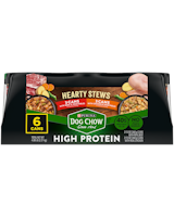 Dog Chow high protein hearty stews 6 count variety pack