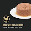 Made with real chicken for a taste kittens love